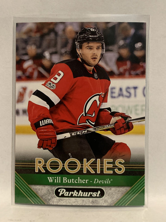 #283 Will Butcher Rookie New Jersey devils 2017-18 Parkhurst Hockey Card