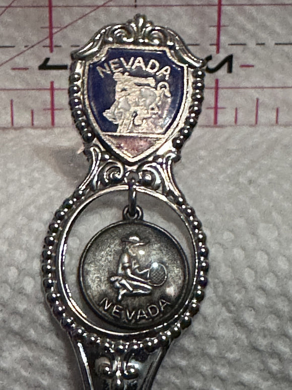 Nevada Rodeo Gold Panning  Souvenir Spoon