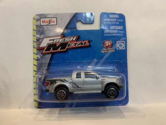 Silver Ford F-150 SVT Raptor 2018 Maisto Fresh Metal New Diecast Cars AA