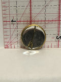 Red Cross Green Leaf Button Pinback