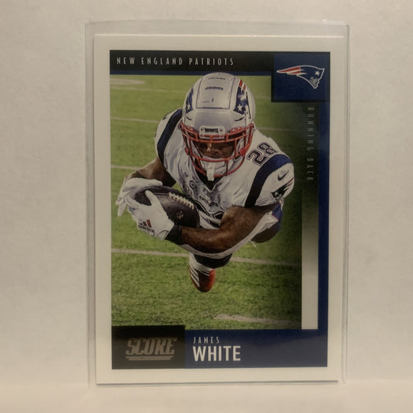 #26 James White New England Patriots 2020 Score Football Card LY