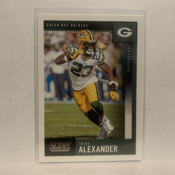 #232 Jaire Alexander Green Bay Packers 2020 Score Football Card LY