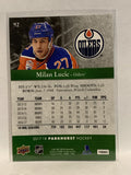 #92 Milan Lucic Edmonton Oilers 2017-18 Parkhurst Hockey Card