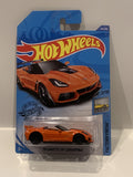 Orange '19 Corvette ZR1 Convertible 2/10 Factory Fresh 144/250 GHB34 Hot Wheels  Long Card