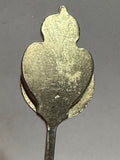 Happy 40th Anniversary Flowers Iris Silverplated  Souvenir Spoon