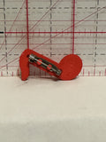 Red Music Note Button Pinback