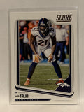 #100 Aqib Talib Denver Broncos 2018 Score Football Card