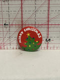 Merry Christmas Tree Button Pinback