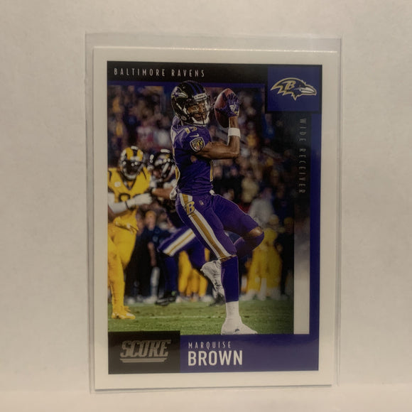 #42 Marquise Brown Baltimore Ravens 2020 Score Football Card LY