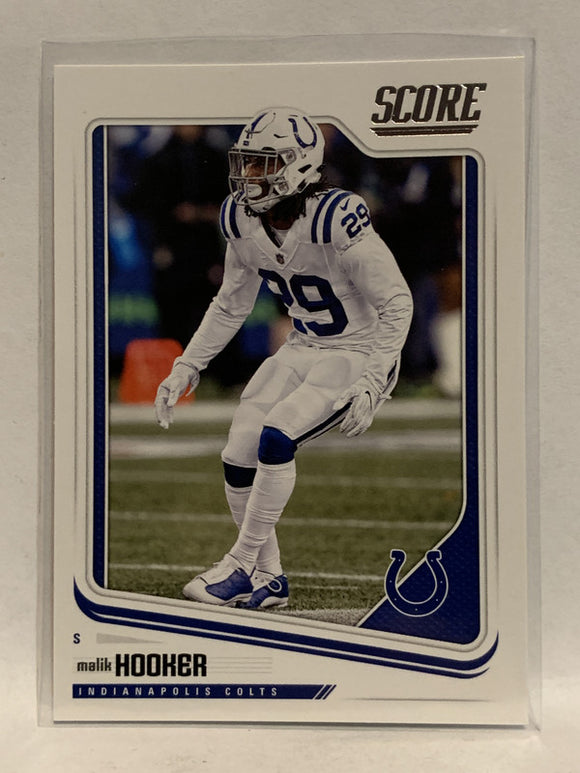 #139 Malik Hooker Indiana Colts 2018 Score Football Card