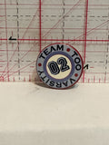 Team Too Varsity Button Pinback