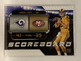 #3 Jared Goff Score Card Los Angeles Rams 2018 Score Football Card