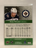 #246 Blake Wheeler Winnipeg Jets 2017-18 Parkhurst  Hockey Card
