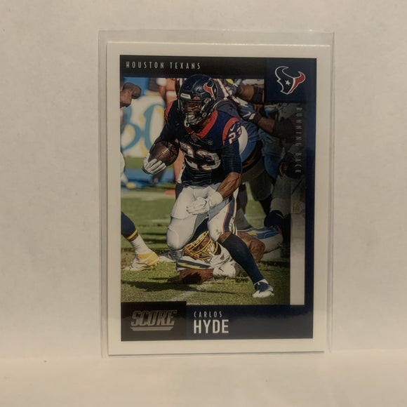 #87 Carlos Hyde Houston Texans 2020 Score Football Card LZ