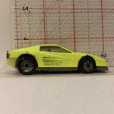 Yellow Ferrari ©1986 Hot Wheels Diecast Car GM