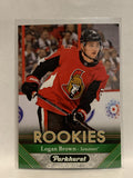 #297 Logan Brown Rookie Ottawa Senators 2017-18 Parkhurst  Hockey Card