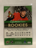 #297 Logan Brown Rookie Ottawa Senators 2017-18 Parkhurst  Hockey Card