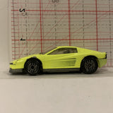 Yellow Ferrari ©1986 Hot Wheels Diecast Car GM