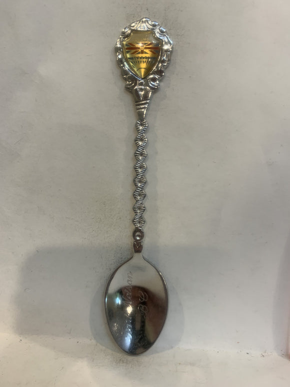 Fort Nelson BC Crest Emblem Souvenir Spoon