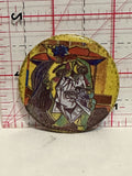 Abstract Crying Lady Button Pinback