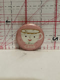 Cup Cake Tea Button Pinback