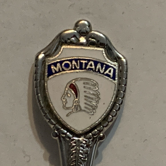 Montana Native Chief Collectable Souvenir Spoon BO