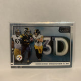 3D-TMC Heyward Fitzpatrick Watt Pittsburgh Steelers 2020 Score Football Card LZ