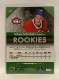 #263 Nikita Scherbak Montreal Canadiens 2017-18 Parkhurst  Hockey Card