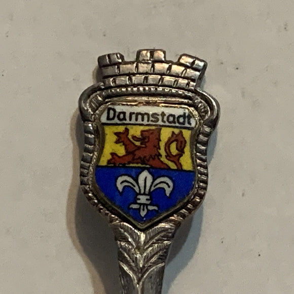 Darmstadt Germany Crest Emblem Collectable Souvenir Spoon BO