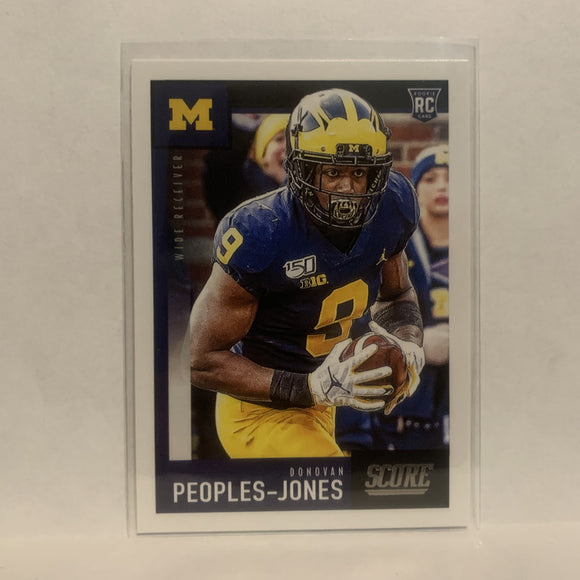 #422 Donovan Peoples-Jones Rookie Michigan 2020 Score Football Card LZ