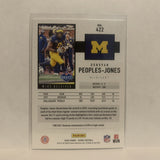 #422 Donovan Peoples-Jones Rookie Michigan 2020 Score Football Card LZ