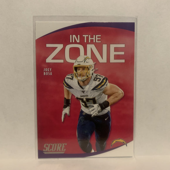 IZ-JB Jeoy Bosa In The Zone Los Angeles Chargers 2020 Score Football Card LZ1