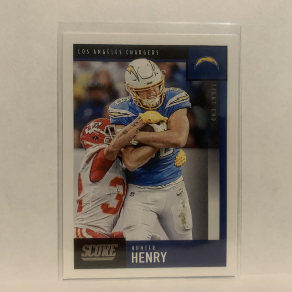 #146 Hunter Henry Los Angeles Chargers 2020 Score Football Card LZ1