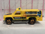 Yellow Ambulance Rescue 1HW Rapid Responder N4437 P16 1974 Hot Wheels Diecast Car