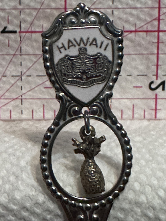 Hawaii Pineapple Coat of Arms  Souvenir Spoon