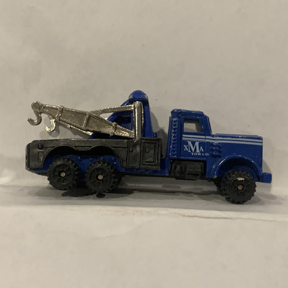 Blue American Tow Truck Unbranded Diecast Car GN