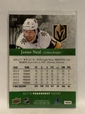 #231 James Neal Las Vegas Golden Knights 2017-18 Parkhurst  Hockey Card