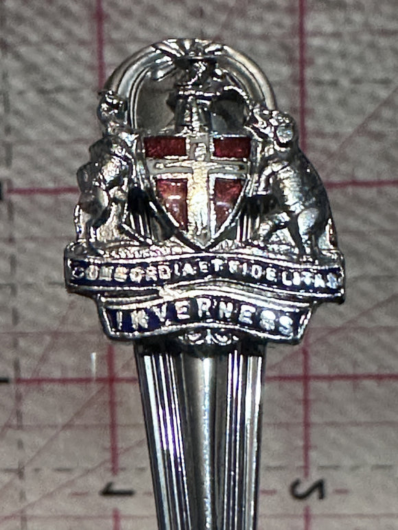 Inverness Coat of Arms Scotland  Souvenir Spoon