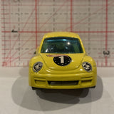 Yellow Volkswagon New Beetle Cup ©2001 Hot Wheels AH