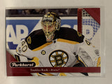 #22 Tuukka Rask Red Boston Briuns 2017-18 Parkhurst  Hockey Card