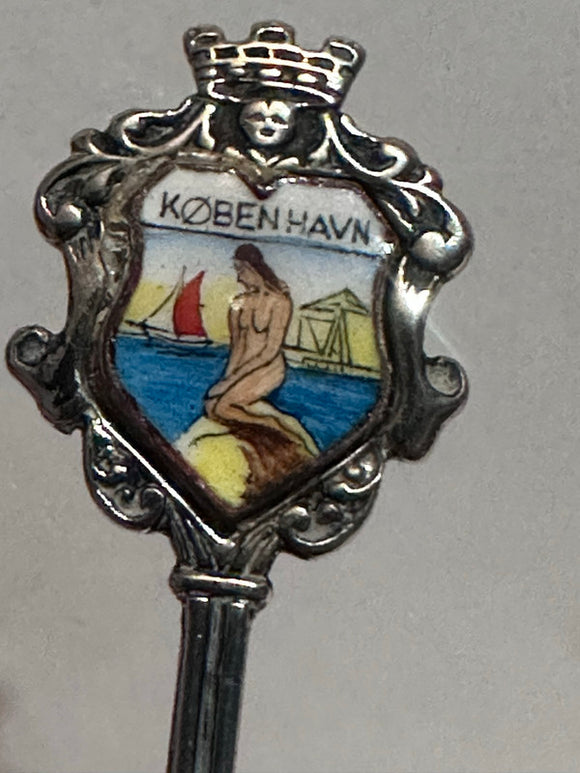Kobenhavn Copenhagen Denmark Mermaid  Souvenir Spoon
