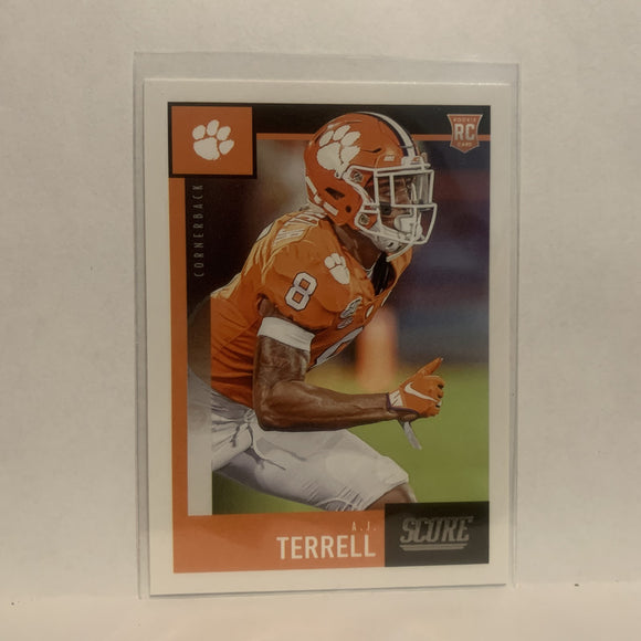 #339 A.J. Terrell Rookie Clemson 2020 Score Football Card LZ1