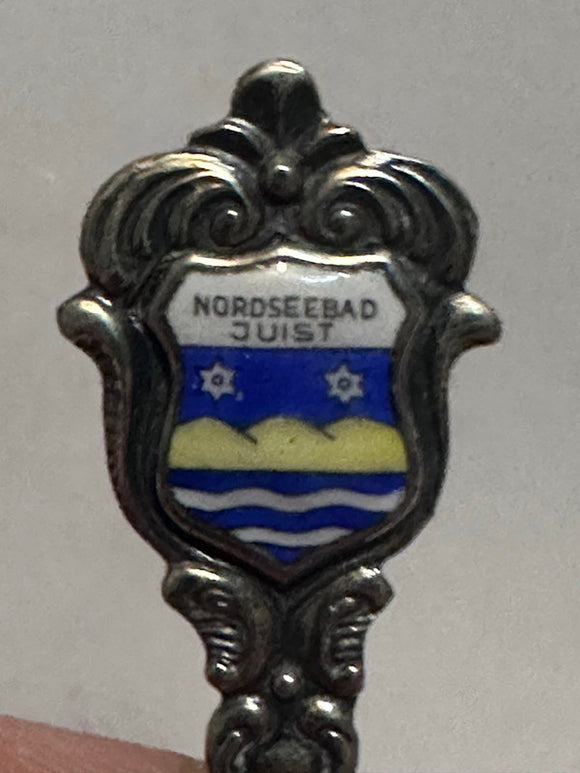 Nordseedad Juist Germany Crest Emblem  Souvenir Spoon