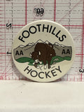 Foothills AA Bison Hockey Button Pinback