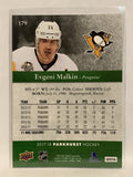 #179 Evgeni Malkin Pittsburgh Penguins 2017-18 Parkhurst  Hockey Card