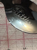 August Gladiolus Flower Stettler Alberta  Souvenir Spoon