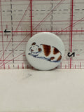 Guinea Pig Cartoon Button Pinback