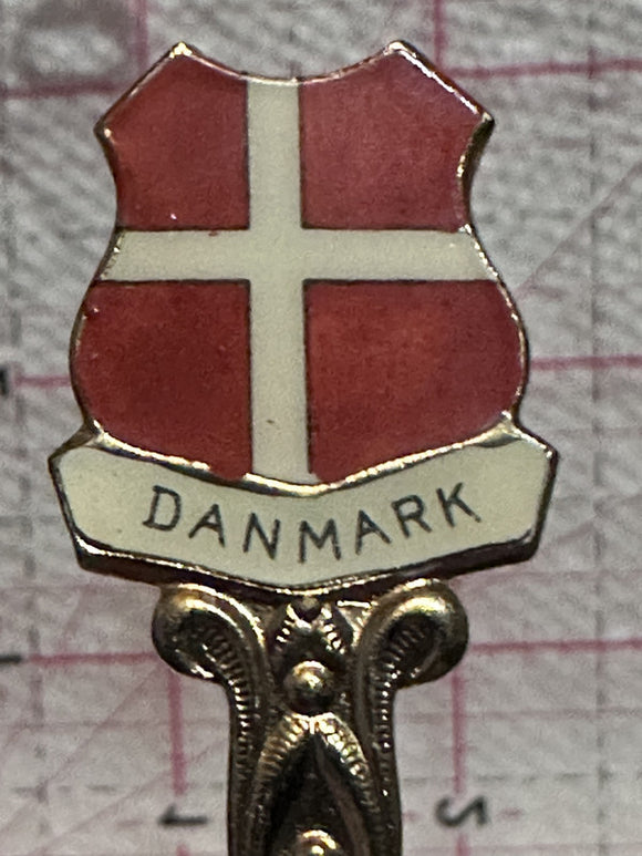 Kronberg Danmark Denmark Flag  Souvenir Spoon
