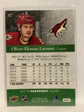 #10 Oliver Ekmon-Larsson Pheonix Coyotes 2017-18 Parkhurst  Hockey Card