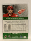 #85 Henrik Zetterberg Detroit Red Wings 2017-18 Parkhurst  Hockey Card